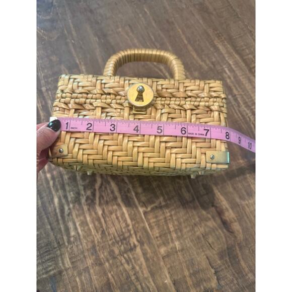 Vintage Peck & Peck Fifth Avenue New York Wicker Purse - Picture 6 of 8